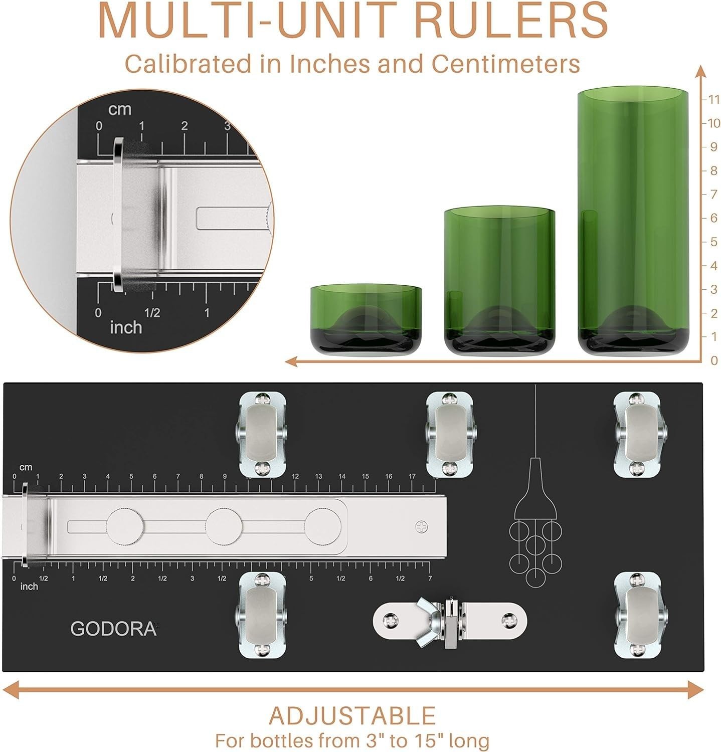 Glass Bottle Cutter, Upgraded Glass Cutter for Bottles & Glass Cutter Bundle