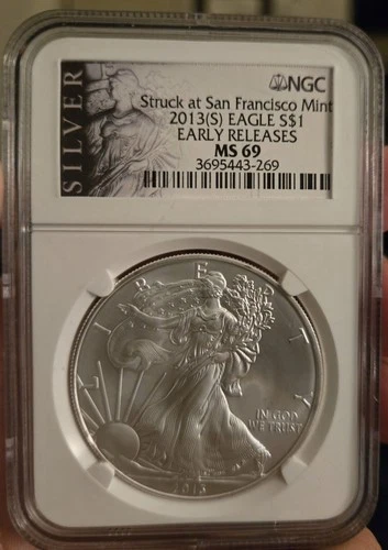 2013 (S) EAGLE S $1 EARLY RELEASES GRADED NGC MS-69