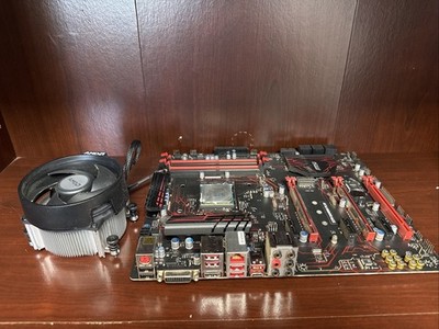 MSI X370 Gaming Plus AMD AM4 Ryzen Motherboard | + AMD A6-9500 CPU + AMD CPU Fan