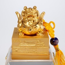 金色中国风印章| eBay