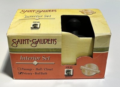Saint-Gaudens 8300-PRIV Solid Oval Knob/Rose Priva Dark Bronze Privacy Boxed New