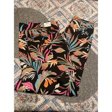 Terra  Sky Womens 2X 20W-22W Tropical Floral Mid-Rise Skinny Jeggings NWT Multi