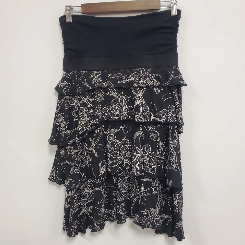 Express Womens Y2K Strapless Asymmetric Fairy Grunge Whimsigoth Dress Size S - Image 3 of 4