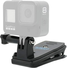 Gopro Backpack Clip Mount Adjustable 360 Degree Rotation For Outdoor Activities