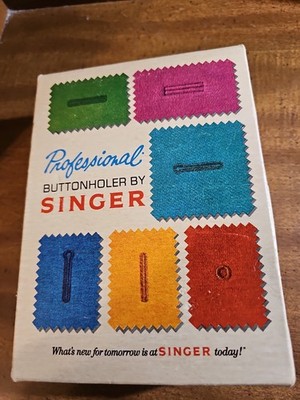 Vintage Singer  Professional Buttonholer  1973 V102878   Templates