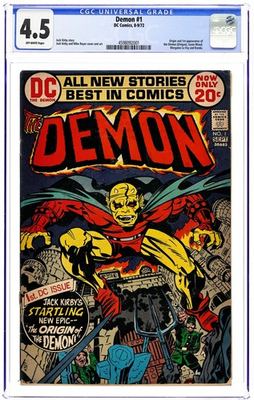 #ad #ad Demon #1 CGC 4.5 1972 4598092001 1st app. Etrigan the Demon $100.00