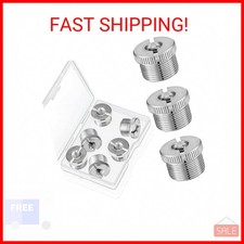 6 Pieces 5/8 Inch Male to 1/4 Inch Female Mic Screw Adapter for Tripod Microphon