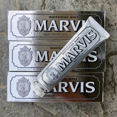 MARVIS Toothpaste Whitening Mint net wt 4,4 oz /85 ml, Pack of 3 Free Shipping
