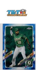 Marcus Semien 2021 Topps Chrome Sapphire #276 Oakland Athletics 32a