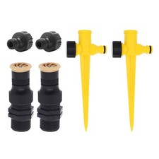 2x 360° Garden Lawn Sprinkler Auto Spray Watering Irrigation System For Grass