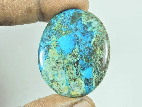 32X42MM Natural Shattuckite Oval Cabochon Loose Gemstone 61Cts.