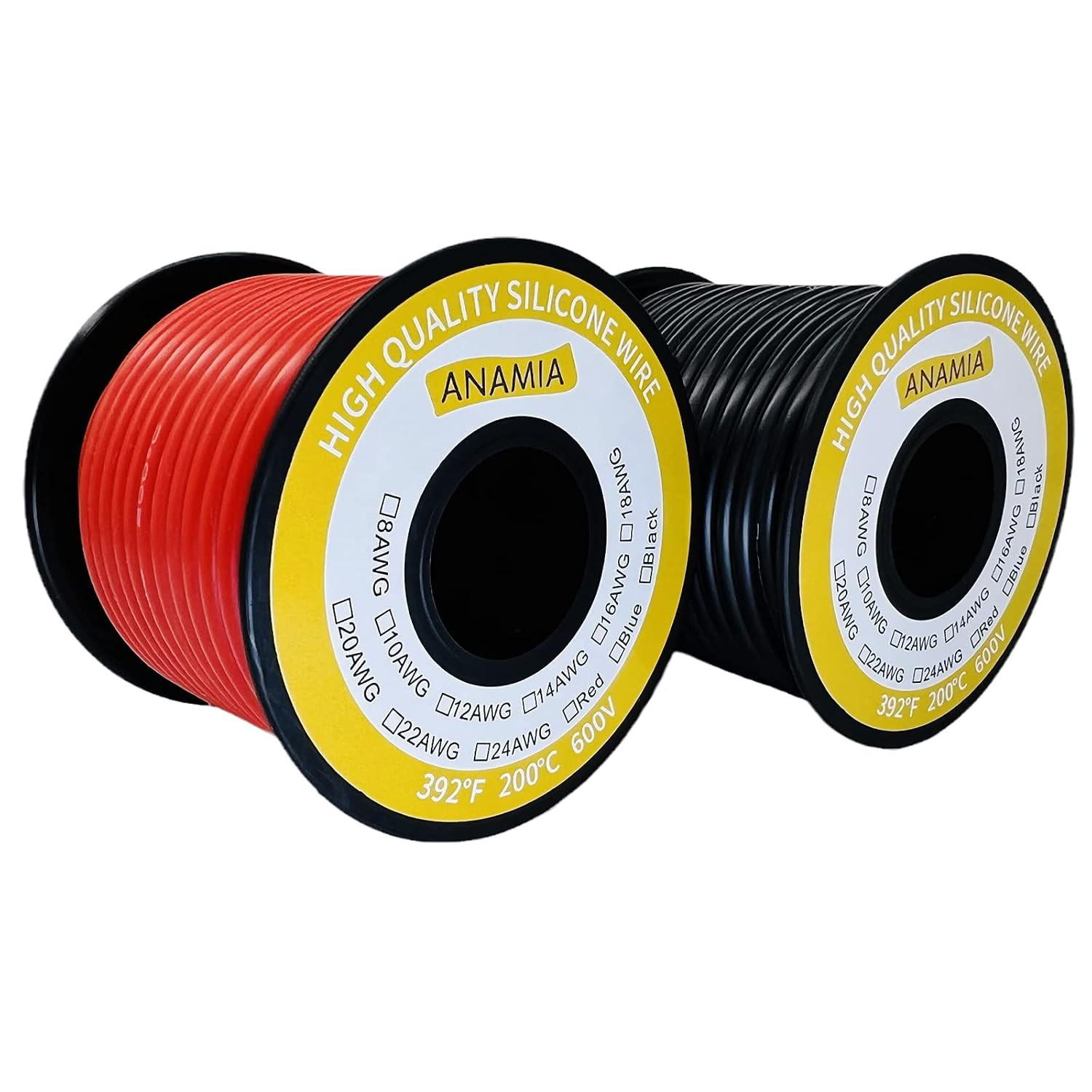 14 AWG Silicone Wire 80Ft 40Ft Black 40Ft Red Flexible Stranded Tinned Copper