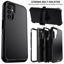 For Samsung Galaxy A14 Case Heavy Duty Shockproof Hybrid Hard Cover / Belt Clip