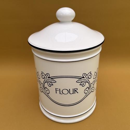 Vintage Hornsea Pottery Acanthus Lidded Flour Storage Jar - Picture 2 of 15