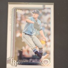 Topps 2025 Shane McClanahan #492 Tampa Bay Rays MLB Baseball Base Set
