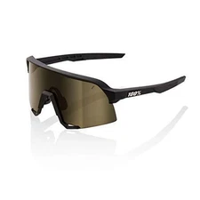 100% Percent Cycling S3 Performance Sunglasses Black Frame Gold Lens