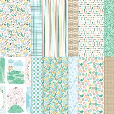 Stampin Up! 12  x 6  - 6 Blatt Spezialpapier Osterfreude