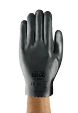 12 PAIRS ANSELL Edge 40-105-8 (SIZE: 8) 40105 Oily Grip Nitrile Work Gloves (HR)