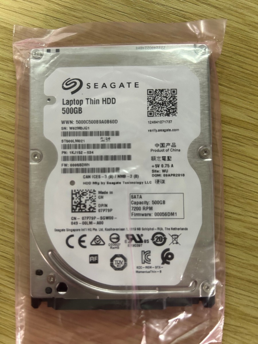 Seagate 500GB Laptop Thin SATA Internal Hard Drive ST500LM021