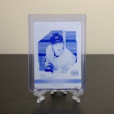 2022-23 Upper Deck Juraj Slafkovsky Rookie One of One Cyan Printing Plate #1/1