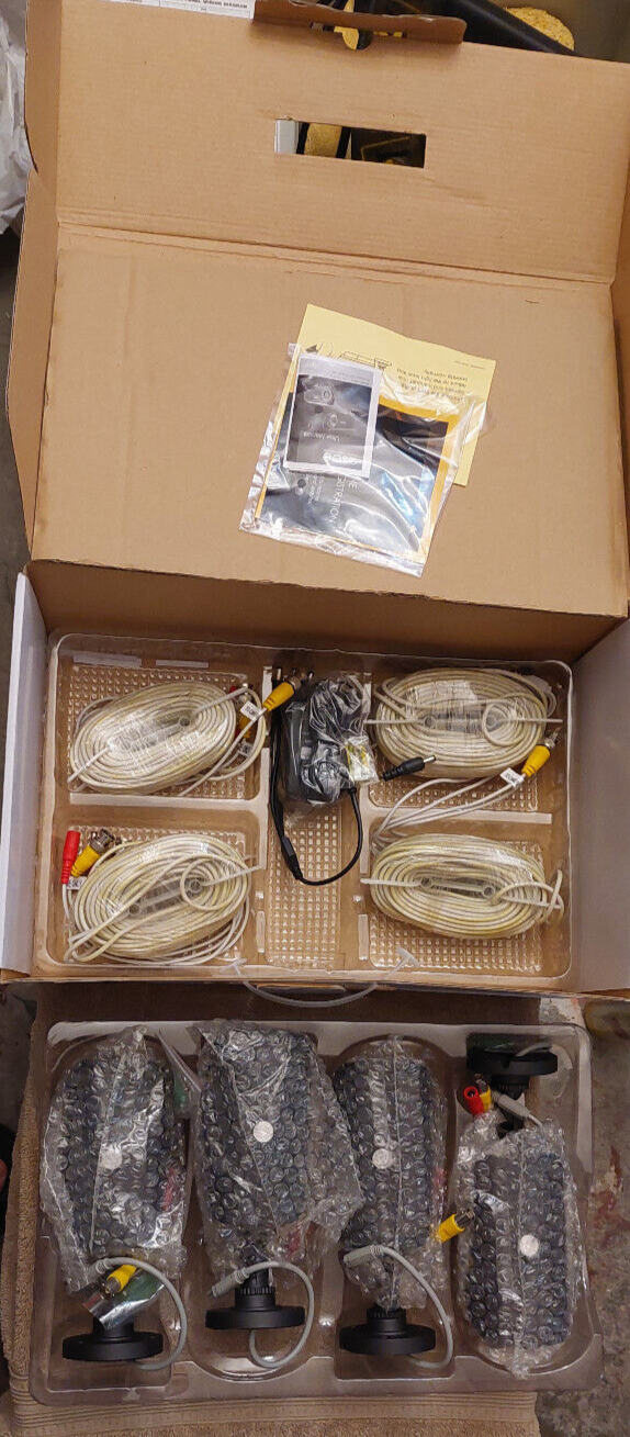 Q-See QM6006B 4-Pack Color Security Cameras with Night Vision