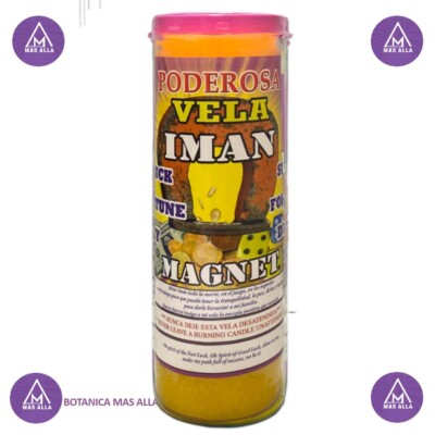 Veladora Preparada Iman - Fixed Candle Magnet  to attract what is desired
