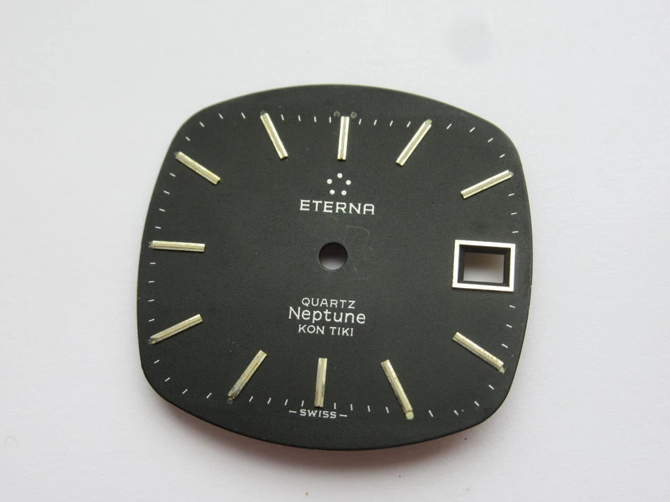 ETERNA NEPTUNE KONTIKI ЧЕРНЫЙ ЦИФЕРБЛАТ ТОЛЬКО ДЛЯ КВАРЦЕВЫХ ЧАСОВ 729 1507 41 ХОРОШЕЕ КАЧЕСТВО - Изображение 2 из 4