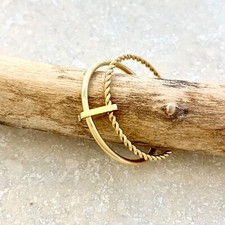 Hot trendy gold plated you can wearing everyday Classic stunning chunky ring