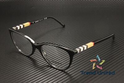 BURBERRY BE2205 3001 Black Demo Lens 52 mm Women's Eyeglasses