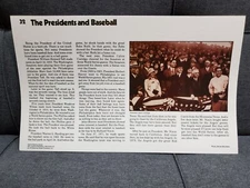 1979 Bowmar Reading Kit #32 The Presidents & Baseball w/ Ruth on back