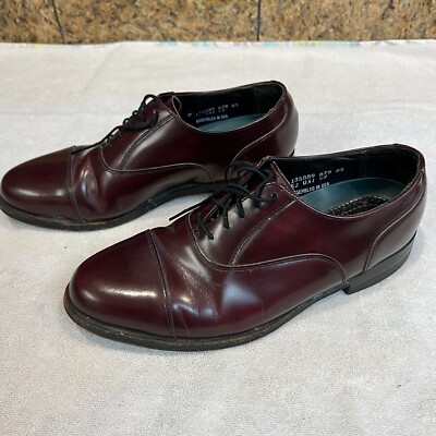 FLORSHEIM IMPERIAL Dress Shoes Red-Brown Cap Toe Oxfords 9 E  display picture 2