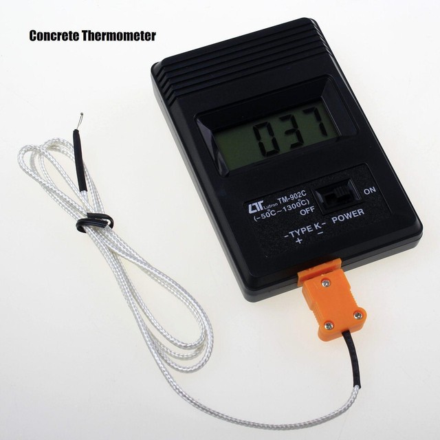 High Temperature K Type Digital Concrete Thermometer TM902C Range 50