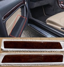 Mercedes Sl R129 Burl Walnut Door Pocket Top Trims 1988-1996 Model