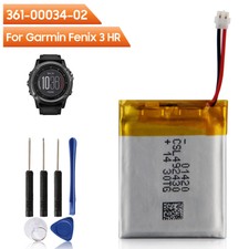 New Replacement Battery 361-00034-02 For Garmin Fenix 3 Fenix3 F3 HR GPS Sports