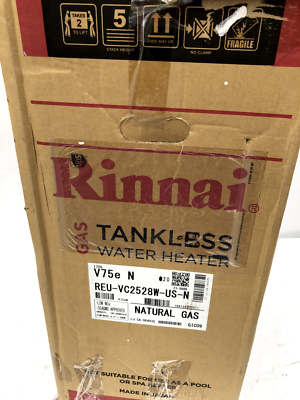 RINNAI V75eN WATER HEATER WITH DINGS, POWER TESTED, SEE PICTURES | eBay