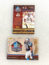Sam Mills Pro Football Hall of Fame 2022 Class Panini HOF Card Panthers Saints