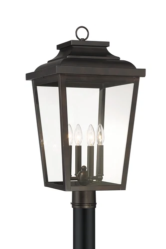 Minka Lavery Irvington Manor 4 Light Outdoor Post Mount, Chelesa Bronze - Picture 2 of 5