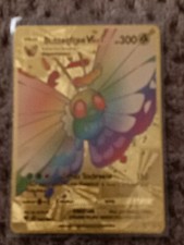 Pokémon TCG Butterfree VMAX Darkness Ablaze  Holo Secret Rare with Top Loader 
