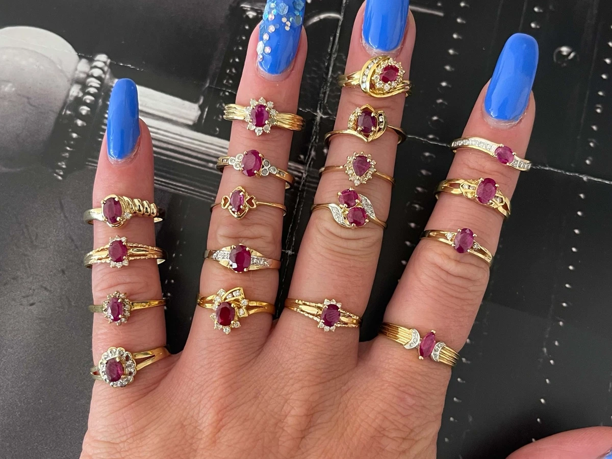 Ruby on sale rings ebay