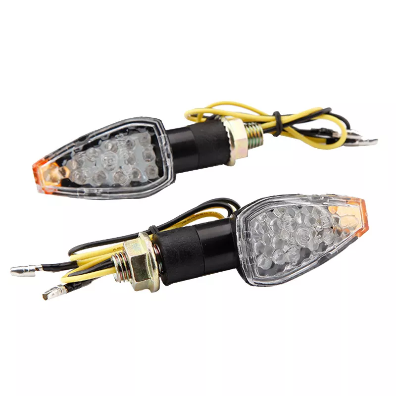 2X 14 LED 12V 1W STREET MOTORCYCLES TURN SIGNALS FLASHER AMBER LIGHT ABS PLASTIC - Image 2 of 4