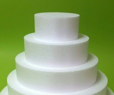 Styropor Torte 3-stöckig Ø 20/15/10x5 cm zum Testen ideal basteln Hochzeitstorte
