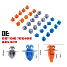 30Pcs Front Door Trim Body Moulding Repair Panel Clips Set For Toyota 4Runner 