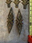 Vintage Antique Cast Iron  Curtain Rod Clips Decorative Topper, Hardware — photo 4