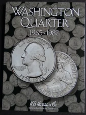 He Harris Washington Quarters Coin Folder 1965-1987 Number 3 Album Book 2690