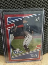2021 Donruss The Rookies Red Foil- CRISTIAN PACHE- numbered 87/149, Atlanta 