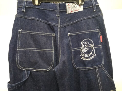 Giacca e pantaloni "FAT ALBERT" PLATINUM FUBU taglia 14 blu denim, ALTAMENTE RICAMATI - Foto 16 di 19
