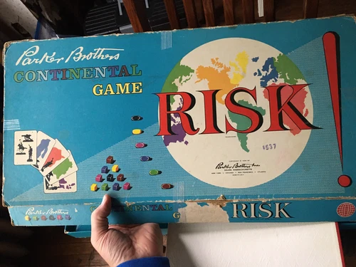 Risk Continental Game ORIGINAL Board Game Vintage Parker Brothers 1959