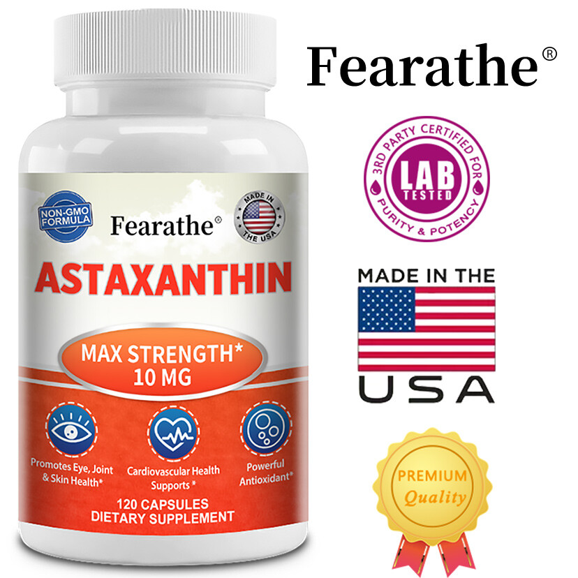 Astaxanthin capsules - helps improve vision - improve cardiovascular health