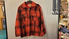 Traverse Bay Woolen CO Mackinaw MI Size 46 Wool Full Zip Plaid Jacket ( ZIP BACK