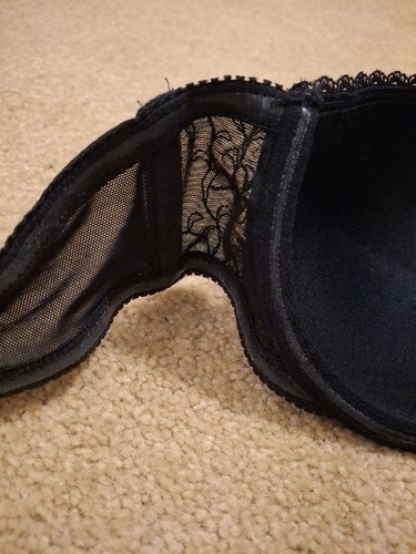 Women's Push Up Bra Lily of France Gel Touch Strapless With Lace Accent 36B - Picture 15 of 20